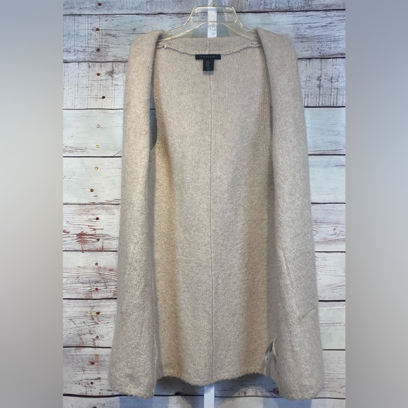 Tahari • Open Duster Cardigan Sweater Vest XS - Picture 6 of 16
